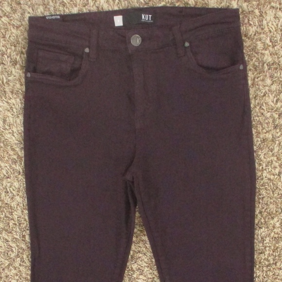 Kut From The Kloth Jeans Women's 8 Purple Donna High Rise Ankle Skinny Denim - Picture 3 of 10